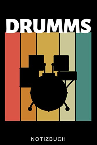 DRUMMS NOTIZBUCH: A5 TAGEBUCH für Schlagzeuger | Drumming | Schlagzeug lernen | Schlagzeugbuch für Erwachsene Kinder Anfänger | Drum | Jazz | Geschenkidee