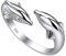Happyyyami Damenring Open Animal Verstellbar Ring Ring zum Öffnen Delfine für Damen Mädchen Offener Ring Geschenk Verstellbar Silber