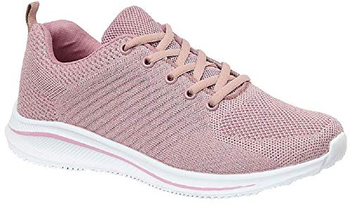 Cipriata Leona - Scarpe da ginnastica da donna, con lacci, colore: Rosa, Rosa (Rosa), 39 EU