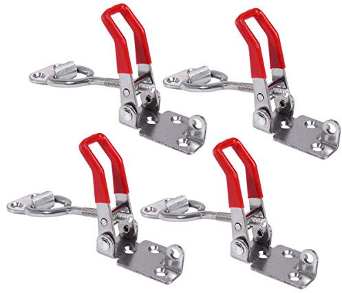 iplusmile 4 PCS Toggle Latch Clamp - Adjustable Toggle Latch - Stainless Steel Heavy Duty Trunk for Cabinet Door Case