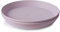 mushie Runde Geschirrteller für Kinder | 2er-Set | wiederverwendbar BPA-frei | spülmaschinenfest & mikrowellengeeignet | leicht zu halten | hergestellt in Dänemark | Soft Lilac
