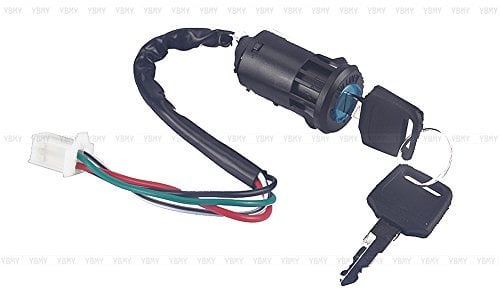 4 pit bike brake calipers ◈ Ignition Switch, Fydun 4 Wire Wire Ignition Key Switch On Off with Key For Quad ATV Go Kart Pit Dirt Bike Moped Scooter