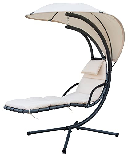 Gardenia Hängesessel mit Sonnendach Kelly Beige