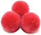 Duories Pompons zum Basteln,50 Stück 40mm Bunte Bommeln Bälle,Pom Poms für Kunsthandwerk,Pompons Bälle für Ostern,Weihnachten,Bunte Pompons für DIY Basteln Tischdekoration Geburtstagsdeko,Rot