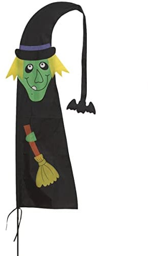 Horror-Shop Halloween Fahne Hexe als Dekoration 150cm