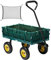 VIVOHOME Handwagen 118kg Belastbar Robust Wandelbar Bollerwagen Gartenwagen mit Luftreifen Transportwagen mit Metallgittern und Innenplane 80cm drehbarem Griff für Garten Camping Festival, Grün