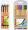 STABILO-Druck-Kugelschreiber-pointball-4er Pack-blau, schwarz, rot, grün & Fineliner-point 88-10er Pack-10 Standardfarben