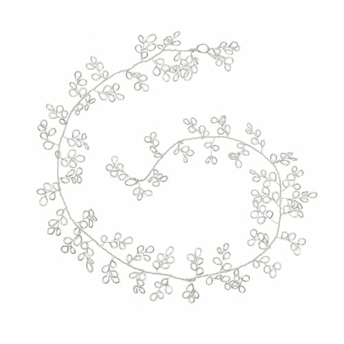 Loberon Girlande Maldon, zart & Filigran, Dezente Eleganz, Biegsam, Dekoration, Weihnachtsdeko, Weihnachten, Stahl, Kupfer, Silber