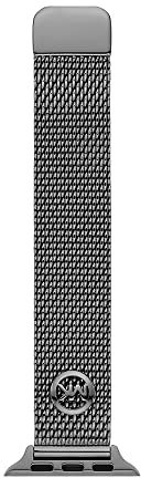 Michael Kors Bracciale compatibile con Apple Watch, 38/40/41 mm:42/44/45/49 mm-20 mm acciaio inox canna di fucile, MKS8057E