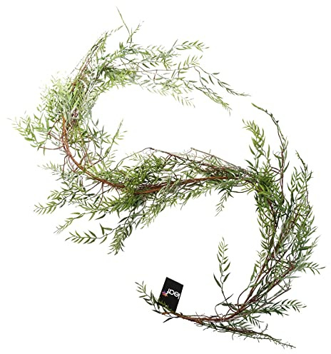 Leaf Design Artificial Garland Hanging Plants, 200cm