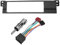 Radioblende,Autoradio Radioblende 1 DIN CAR Radio Stereo-Faszien-Panel-Rahmenplatte CD-DVD. Dash Audio Cover-Trimmadapter Passend für BMW 3. Serie E46 1999-2006.