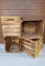 PYXIDAS Wooden Crates Kallax - Sets Of Kallax Insert , Dimensions 33x38x33 cm - Medium Size, Can Be Used As Storage Or Decorative, Durable And Clean, Natural Look (Burnt effect 4)