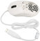 Annadue RGB-Hintergrundbeleuchtung, Waben-Gaming-Maus, 7200 DPI, 6 Programmierbare Tasten, Leichte Kabelgebundene Gaming-Maus für PC, Ergonomisches Design (Weiss)