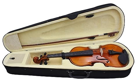 Anfänger Geige Glänzende Violine Aus Massivem Holz, Fichtendecke, Boden Und Zargen Aus Ahorn (Color : 1/4)