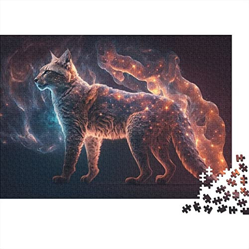 Puzzles 1000 Teile Tiere Luchs Puzzle Erwachsene und Kinder Puzzles Schwierigkeitsgrad Puzzlespiele Puzzle 75x50cm