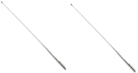 Homoyoyo 2 Pièces Règle Xunlong tige de feng shui baguettes de sourcier tige de sourcier flexible en laiton de sourcier outil de divination outil divinatoire durable Silver