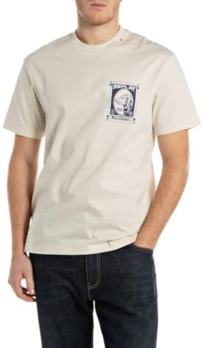 REPLAY Herren M3282 T-Shirt, 200 Natural Rope, XXL