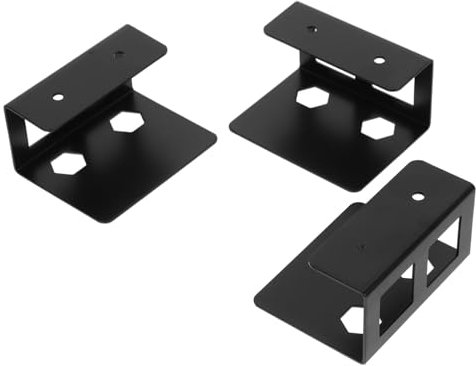 1 Set Eva Black Laptop Mount Iron Laptop Wall Mount under Desk Keyboard Holder under Desk Keyboard Mount