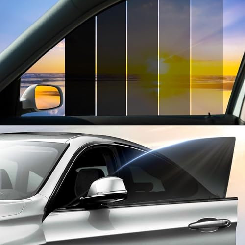 Vepagoo Tönungsfolie Auto, Scheibentönungsfolie Auto, 5% VLT - Länge: 458CM, Breite: 76CM, blockiert UV-/IR-Strahlen, Hitze und Blendung - Kratzfeste Autofensterfolie Heat & Glare