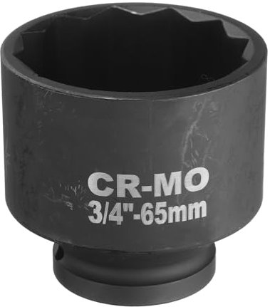 QUARKZMAN Clé à Douille à Chocs 12 Points de 3/4 Pouce 65mm Métrique Douille D'Écrou de Broche de Moyeu Outil de Conducteur de Clé pour Réparation Automobile Facile à Enlever