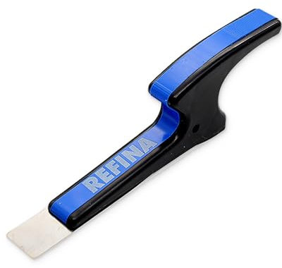 REFINA SUPERSKIM Mini Plastering Spatula for Drywall & Airless Plasters - 1 (20mm) Flexible Skimming Spatula w/ 0.3mm Stainless Steel Blade & Ergonomic ‘Z’ Handle - Finishing & Plastering Tools