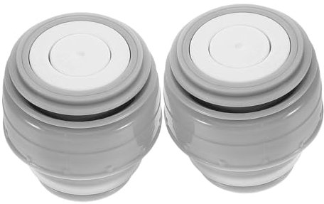 ASAKKURA 2stücke Ersatzdeckel Für Thermobecher Auslaufsicherer Vakuumflaschen-verschluss Passend Für Haers Isolierflaschen Bpa-frei Grauer Outdoor-reise-becher-deckel Mit Einhand-bedienung