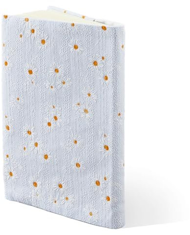 SUPERFINDINGS A5 Buchumschlag Kornblume Wiederverwendbare Buchhülle Buch/Taschenbuchschutz Blau Weicher Stoff Waschbarer Umschlag Für Buchliebhaber