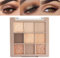 BelleVive Palette di ombretti opachi nude marrone, make-up a lunga durata e resistente all'acqua, 9 tonalità miscelabili con finiture lisce, opache e brillanti, 05#