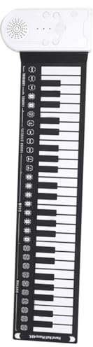 BESPORTBLE Portable Key Roll Up Piano Keyboard Handheld Folding Electronic Piano for Beginners Lightweight Design Durable Silicone Material for Music Education Go
