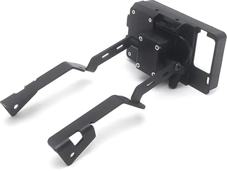 QGMKMVZZBK Handyhalterung Motorrad Für CRF1100L Für Afrika Für Twin 2020 Drahtlose Lade Lenker Adapter Halter Motorrad Telefon GPS Navigation Halterung(Black 2)
