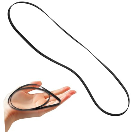 TOYZFRIENDY Ersatzriemen 49cm Umfang Gummi Schwarzer Hohe Zuverlässigkeit und Einfache Montage für Plattenspieler und Tonbandgerät für Phonographen