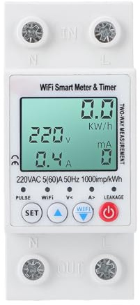 Eujgoov Disyuntor Inteligente 63A Interruptor de Recierre Automático Protección contra bajo Voltaje Control Remoto Compacto