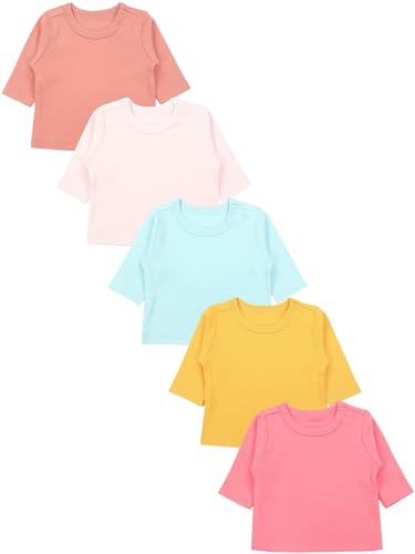 TupTam Baby Mädchen Langarmshirt 5er Set