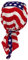 Rocker & Biker Bandana Cap - USA Flagge