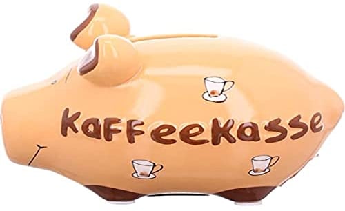 KCG Keramik Sparschwein KAFFEEKASSE ca. 12.5 cm x 9cm