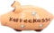KCG Keramik Sparschwein KAFFEEKASSE ca. 12.5 cm x 9cm