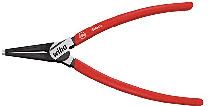 Wiha Sicherungsringzange Classic mit MagicTips® für Aussenringe (Wellen) mit gerader Form in Blister (36977) A 0, 140 mm