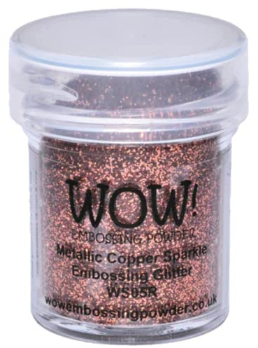 WOW! Embossing Powder WOW-WS05R Prägepuder, 15 ml, Metallic Copper Sparkle