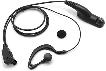 SUNDELY® Earpiece Headset for Motorola Radio MTP850S MTP6550 MTP6650 APX6500 DP4800 DGP6150+ XiRP8268 XPR6500 XPR7550e Walkie Talkie Multi-pin Jack with PTT Microphone G-shape Ear Clip Hook Hanger