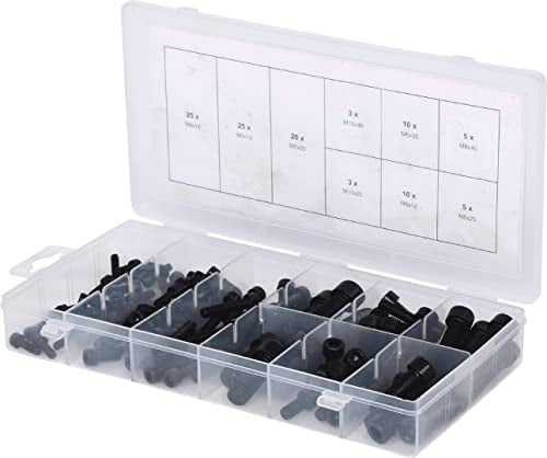 KS TOOLS 970.0390 Assortiment de vis 6 pans, 106 pcs Noir