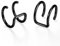 Flongo Ohrklemme ohne Loch Ohrringe Ohrstecker Ohrclip Fake Plug Fakeplugs Captive Ring Ohrpiercing Helix Cartilage Knorpel Piercing Schwarz Herren, Damen