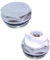 1/2 Stainless Steel Radiator & Towel Warmer Vent and Plug Set - Pack of 2