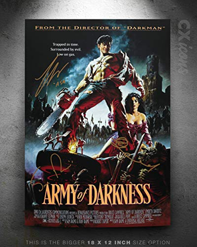 Army of Darkness Zitat Foto gedrucktes Poster – aufgedruckte Unterschrift – 18 X 12 Inches (45 x 30 cm) - Evil Dead - Bruce Campbell