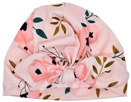 Neugeborenes Turban Baby Floral Headwrap Bowknot Cap Toddler bequeme Blumen Warm Strickmütze