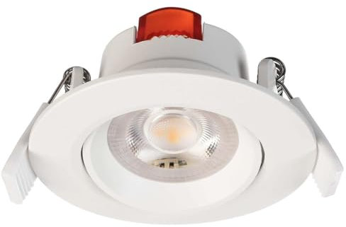 Deko-Light | LED Deckeneinbauleuchte Deckenstrahler Spot rund 9cm 2700K schwenkbar 6W/510Lumendimmbar | SMD 68 weiß
