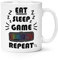 Eat Sleep Game Repeat 10oz Mug Cup