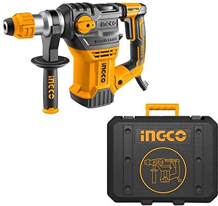 MARTELLO DEMOLITORE SCALPELLATORE 1500 W ingco RH150028 in valigetta SDS plus