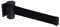 Flexibarrier Wandhalterung inkl. Absperrband (Economy) - 2.3m/4.5m (2.3m, Schwarz/Schwarz)