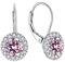 JO WISDOM Orecchini in Argento 925 Donna con 3A Zirconia cubica Ottobre Birthstone Colore Tormalina,Gioielli per le Donne
