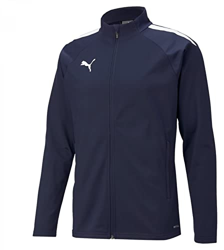 PUMA Unisex Teamliga Training Jacke, Peacoat-Puma Wh, XL EU